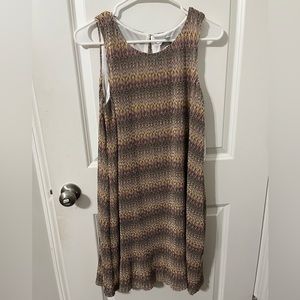 Nine West knit trapeze swing A line crochet lined dress size 8‎ NWT